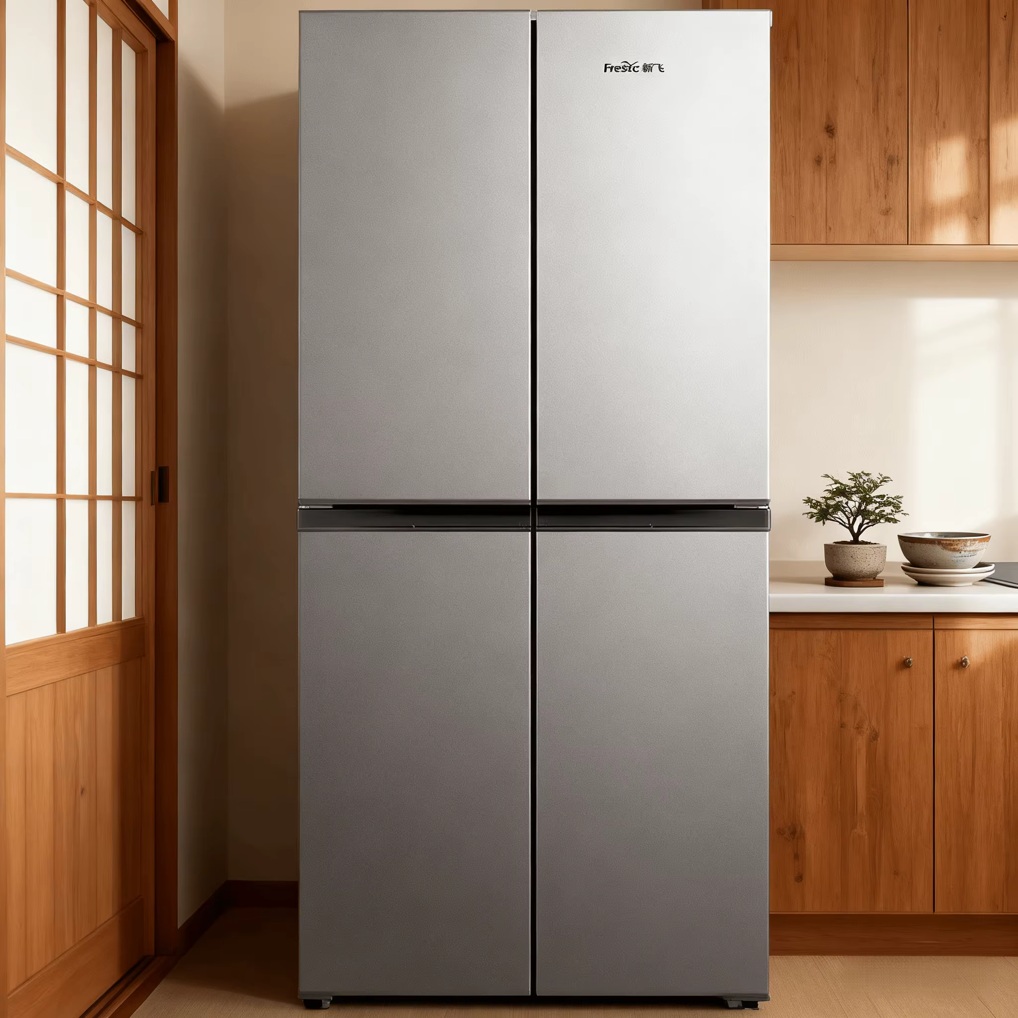 réfrigérateur multi portes frestec 382l réfrigérateur 4 portes silencieux & Économe acier inoxydable 171cm réfrigérateur multi portes frestec 382l réfrigérateur 4 portes silencieux & Économe acier inoxydable 171cm